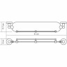 Полка стеклянная WASSERKRAFT ALAND K-8544