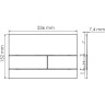Система инсталляции для унитазов WASSERKRAFT GLAN 66TLT.010.ME.WH.BN04