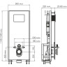 Система инсталляции для унитазов WASSERKRAFT GLAN 66TLT.010.ME.WH.PB02