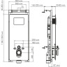 Система инсталляции для унитазов WASSERKRAFT SALM 27TLT.010.ME.WH.MB02